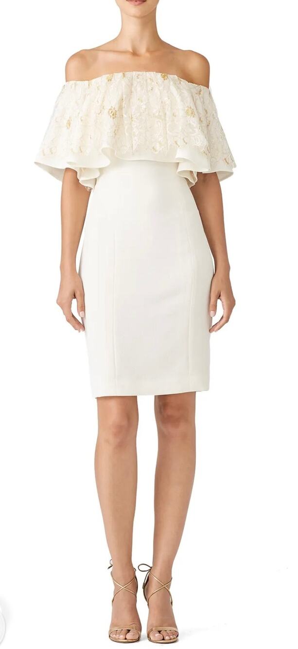 Slate & Willow White Golden Iris Dress 16